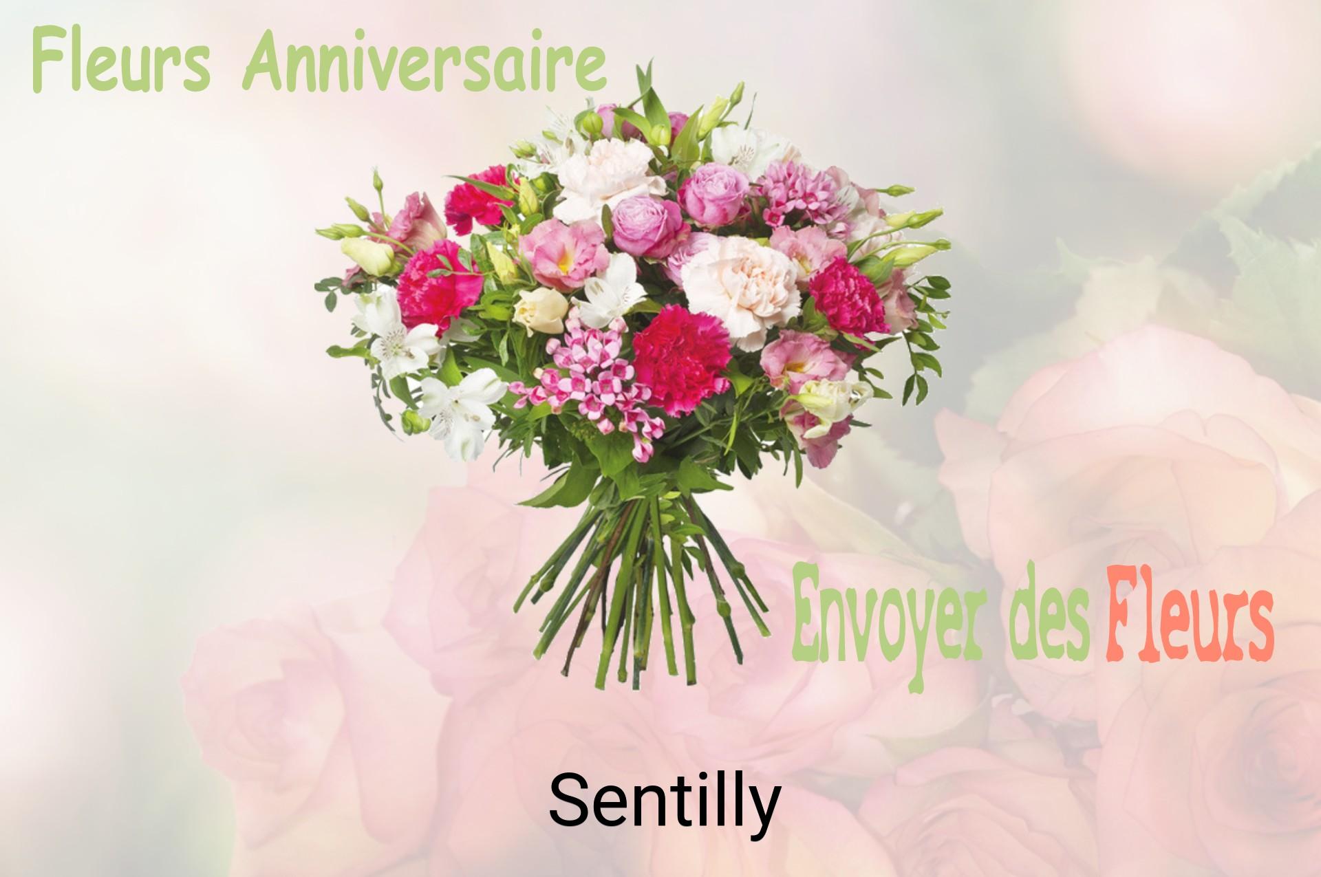 Bouquet de fleurs d’anniversaire livré à Sentilly
